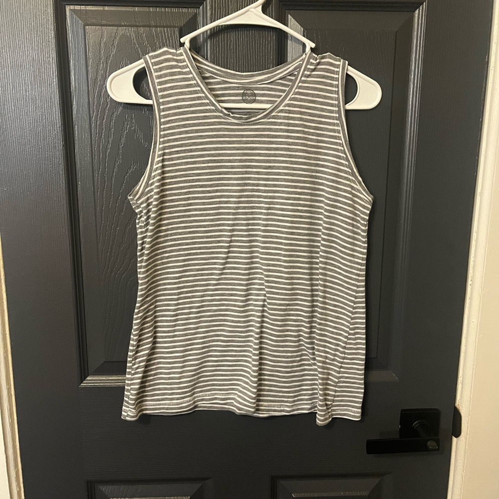SO Gray Striped Tank Top